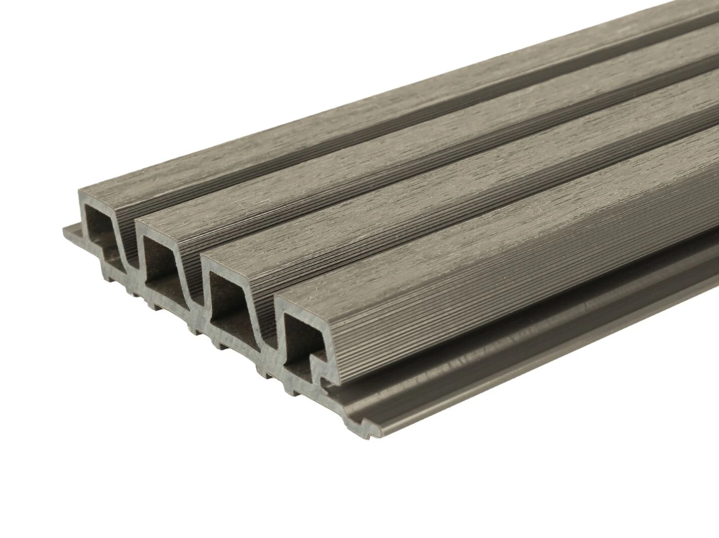 Composiet Gevelbekleding Castellation Pro 35 Lichtgrijs 3.3 x 21.5 cm - Lengte 390 cm - Afbeelding 1